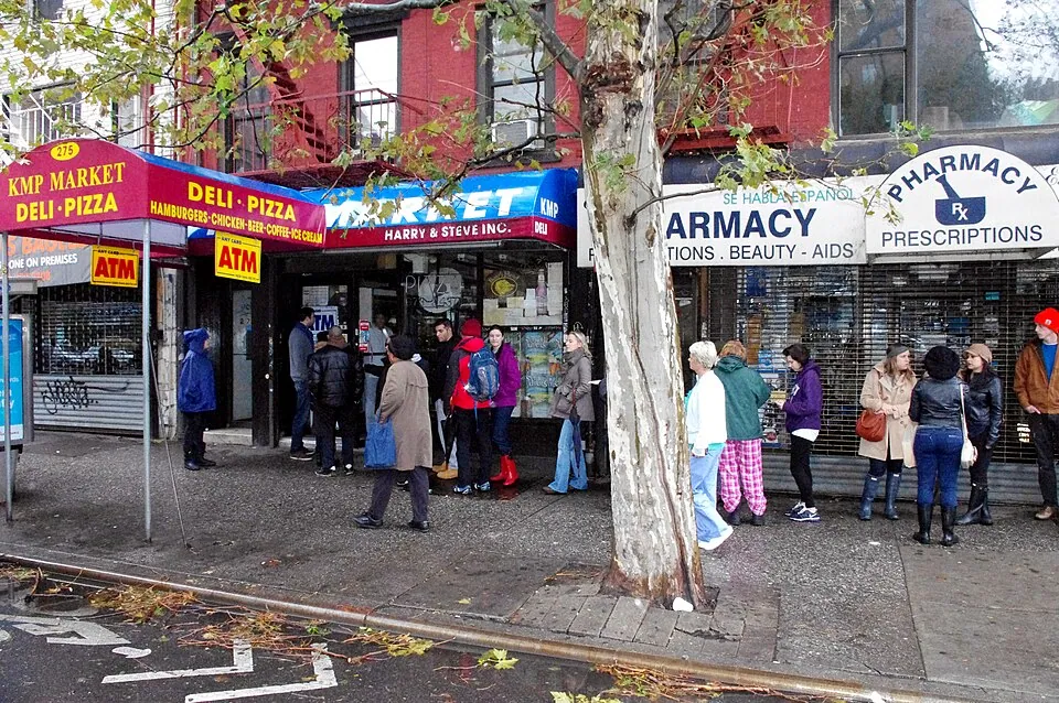 Hurricane Sandy Deli Coffee Line 2012