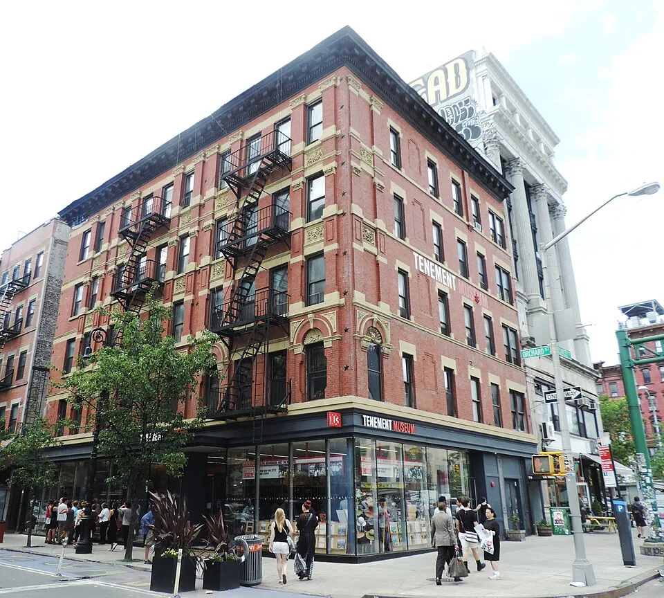 Tenement Museum Orchard & Houston corner shop jeh