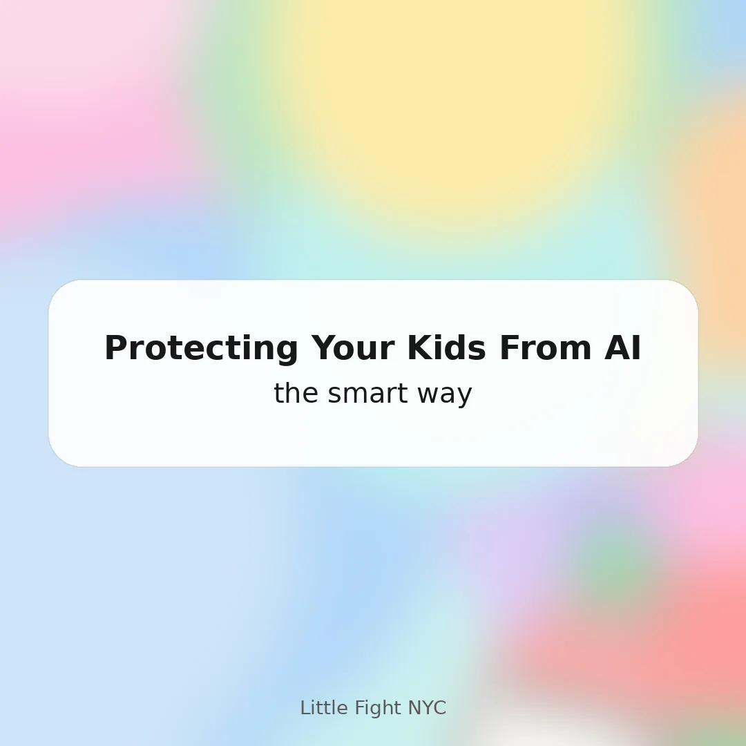 Branded cover art for safe conversations with kids about AI