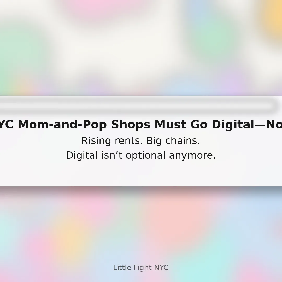 Branded cover art for neighborhood businesses going digital