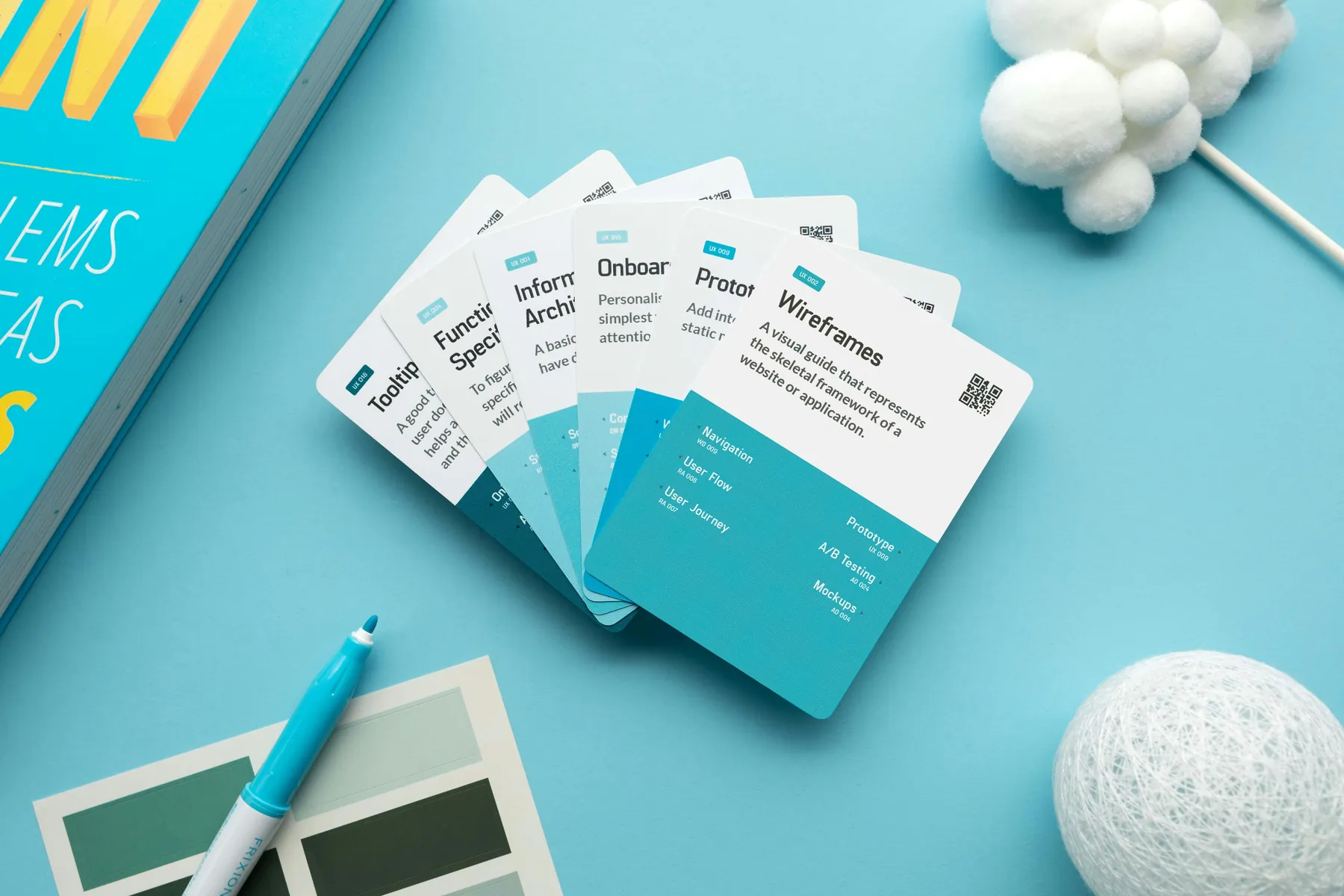 Website planning and design review context on a modern workspace.